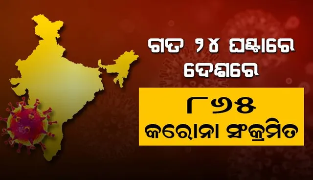 ୯୦୦ ତଳେ ଦେଶରେ ଦୈନିକ କୋଭିଡ୍‌-୧୯ ସଂକ୍ରମଣ ସଂଖ୍ୟା; ୧୦ ହଜାର ତଳେ ସକ୍ରିୟ ଆକ୍ରାନ୍ତଙ୍କ ସଂଖ୍ୟା
