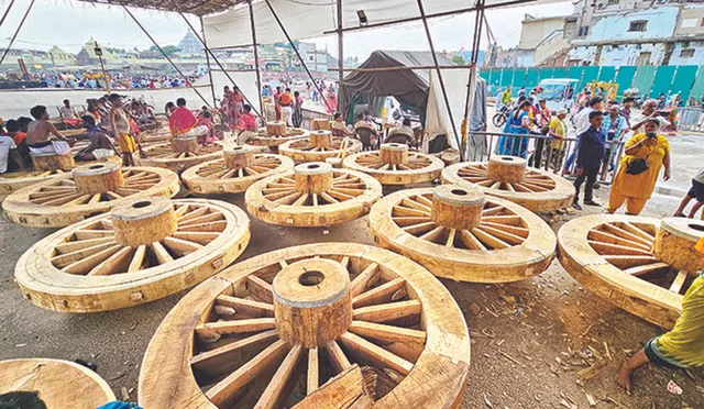 ରଥଖଳା ଚଳଚଞ୍ଚଳ: ତିନି ରଥର ୨୫ ଚକ ଶେଷ