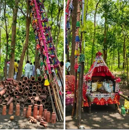 ଖମ୍ବେଶ୍ୱରୀଙ୍କ ମଣ୍ଡେଇ ଯାତ୍ରାରେ ଦେବୀ ପୀଠ ରକ୍ତ ରଞ୍ଜିତ