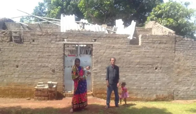 କାଳବୈଶାଖୀରେ ଘର ଉଡ଼ିଗଲା