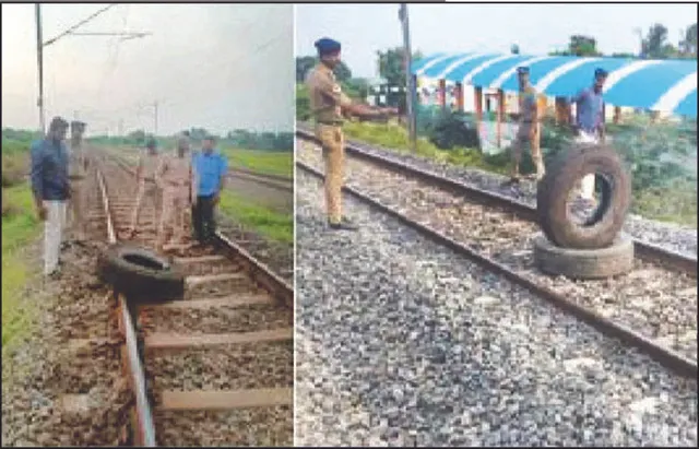 ତ୍ରିଚିରେ ଟଳିଲା ବଡ଼ ଟ୍ରେନ୍‌ ଦୁର୍ଘଟଣା: ଟ୍ରାକ୍‌ ଉପରେ ରଖାଯାଇଥିଲା ୨ଟି ଟ୍ରକ୍‌ ଟାୟାର