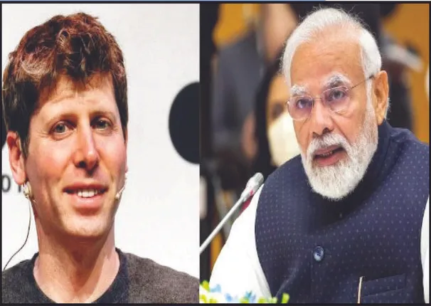 ପ୍ରଧାନମନ୍ତ୍ରୀଙ୍କୁ ଭେଟିଲେ ଓପନ୍‌ଏଆଇ ସିଇଓ