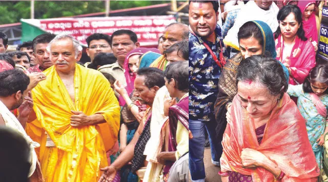 ଚତୁର୍ଦ୍ଧା ବିଗ୍ରହଙ୍କ ସନ୍ଧ୍ୟା‌ଦର୍ଶନ କଲେ ଲକ୍ଷାଧିକ ଶ୍ରଦ୍ଧାଳୁ: ସନ୍ଧ୍ୟା ଦର୍ଶନ କଲେ ଗଜପତି, ମହାରାଣୀ