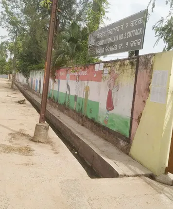 ପିଲାଙ୍କ ଜୀବନ ସହ ଖେଳ, କେଭି-୨ ସ୍କୁଲ୍‌ ଆଗରେ ମୁକୁଳା ଡ୍ରେନ୍‌