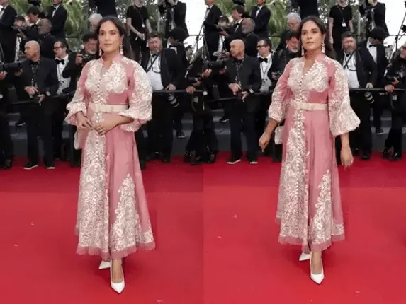 କାନ୍ସ ଫେଷ୍ଟିଭାଲରେ ରିଚା ନିଜେ ମେକ-ଅପ ନେଇ ସ୍ବାମୀ ଉପହାରରେ ଦେଇଥିବା ପୋଷାକ ପିନ୍ଧି ଚାଲିଲେ