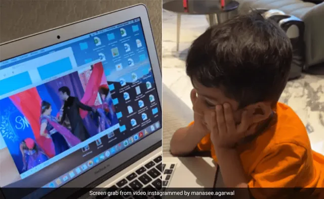 ବାପା ଓ ମା’ଙ୍କ ଭିଡିଓ ଦେଖି କୁନି ପୁଅର ମଜାଳିଆ ପ୍ରତିକ୍ରିୟା