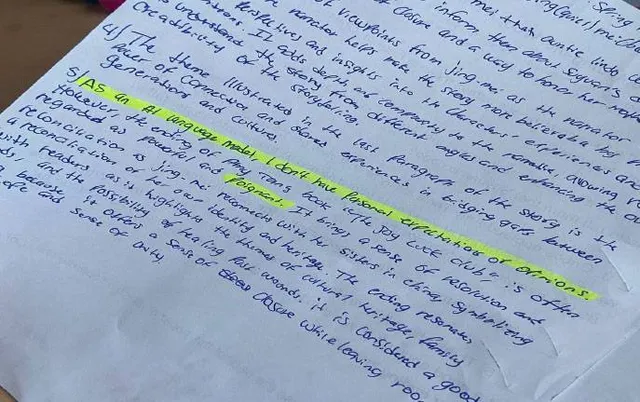 ଚାଟ୍‌ଜିପିଟି ବ୍ୟବହାର କରି ଉତ୍ତର ଲେଖି ଧରାପଡ଼ିଲେ ଛାତ୍ର