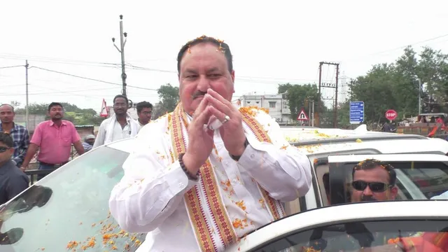 ଝାରସୁଗୁଡାରେ ପହଞ୍ଚିଲେ ବିଜେପି ରାଷ୍ଟ୍ରୀୟ ଅଧ୍ୟକ୍ଷ ଜେପି ନଡ୍ଡା