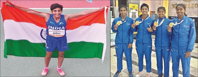 ୨୦ ବର୍ଷରୁ କମ୍‌ ଏସୀୟ ଦୌଡ଼କୁଦ: ଭାରତ ତୃତୀୟ, ଲକ୍ଷିତା, ମହିଳା ରିଲେ ଦଳକୁ ସ୍ବର୍ଣ୍ଣ