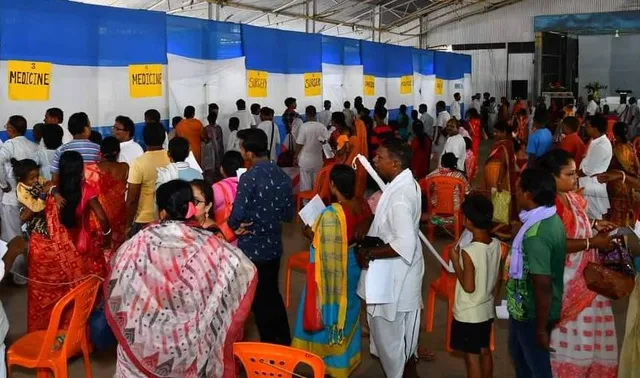 ଶ୍ରୀଶ୍ରୀଆଚାର୍ଯ୍ୟଦେବଙ୍କ ଜନ୍ମଦିବସରେ ସତସଙ୍ଗ ଆଶ୍ରମରେ ବିଶାଳ ସ୍ବାସ୍ଥ୍ୟଶିବିର; ୩୦୦୦ରୁ ଊର୍ଦ୍ଧ୍ବ ରୋଗୀଙ୍କ ଚିକିତ୍ସା କଲେ ୨୦୦ ବିଶେଷଜ୍ଞ