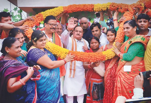 ଝାରସୁଗୁଡ଼ାରେ ବିଜେପି ଅଧ୍ୟକ୍ଷ ଜେପି ନଡ୍ଡା, କର୍ମୀଙ୍କୁ ଦେଲେ ୧୦ ସୂତ୍ରୀ ମନ୍ତ୍ର