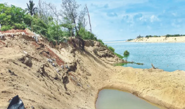 କୂଳ ଖାଉଛି ମଙ୍ଗଳା ନଈ, ବଦଳୁଛି ଗତିପଥ: ପୁରୀର ସହରତଳି ଅଞ୍ଚଳ ବୁଡ଼ିବା ଆଶଙ୍କା