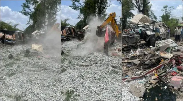 ୪ ଗାଡ଼ିକୁ ଧକ୍କା ଦେଇ ହୋଟେଲକୁ ମାଡ଼ିଗଲା ଟ୍ରକ୍‌, ୧୫ ମୃତ