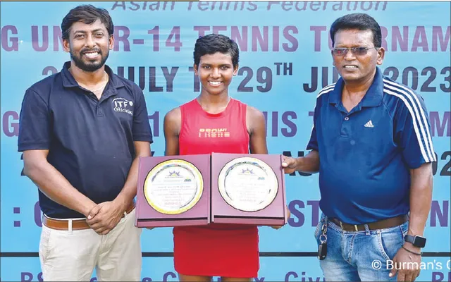 ୧୪ ବର୍ଷରୁ କମ୍‌ ଟେନିସ୍: ଆହାନଙ୍କୁ ଏସୀୟ ଦ୍ବିମୁକୁଟ