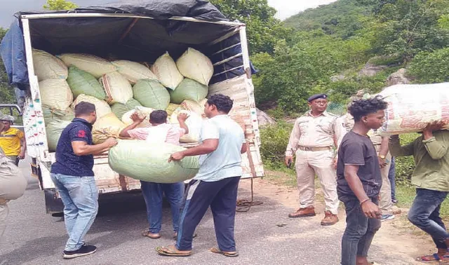 ୭ କୋଟି ଟଙ୍କାର ଗଞ୍ଜେଇ ଜବତ