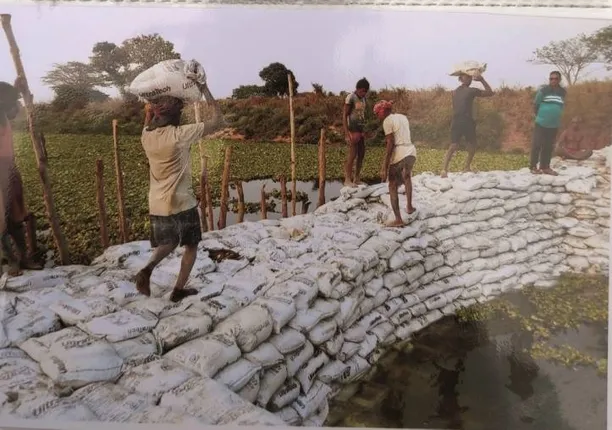 ରାଜୁଆ ନଦୀର ପାଣ୍ଡିଆବିଲି ଠାରେ ସ୍ଥାୟୀ ବନ୍ଧ ନିର୍ମାଣ ନେଇ ଅନିଶ୍ଚିତତା