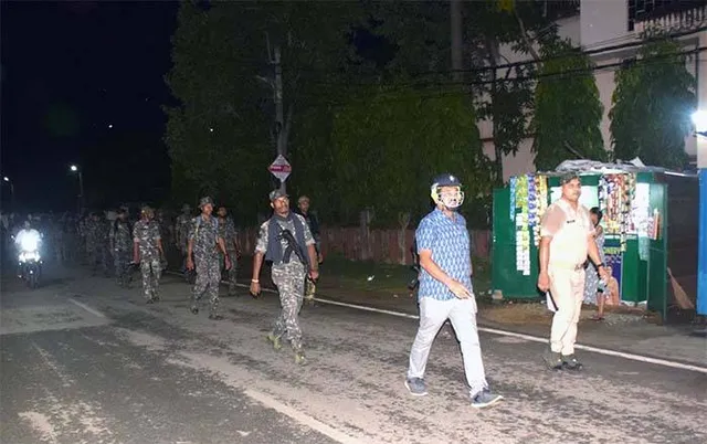 ମହରମ ପାଇଁ ପୁଲିସ୍‌ର ଫ୍ଲାଗ୍‌ମାର୍ଚ୍ଚ