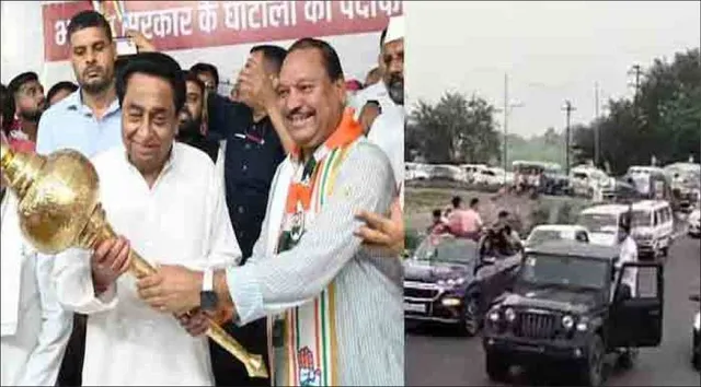 ୧୨୦୦ କାର୍‌ କନଭୟରେ ଶକ୍ତି ପ୍ରଦର୍ଶନ କରି କଂଗ୍ରେସକୁ ଫେରିଲେ ସମନ୍ଦର ପଟେଲ