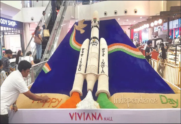 ମୁମ୍ବାଇରେ ସୁଦାମ ପ୍ରଧାନଙ୍କ ‘ଚନ୍ଦ୍ରଯାନ-୩’ ବାଲୁକାକଳା