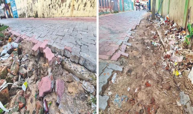 ପୁରୀ ପୌରପାଳିକା ପେଭର୍‌ ବ୍ଲକ୍‌ କାମ: ବର୍ଷେ ଭିତରେ ୪ କୋଟିର ରାସ୍ତା ନଷ୍ଟ