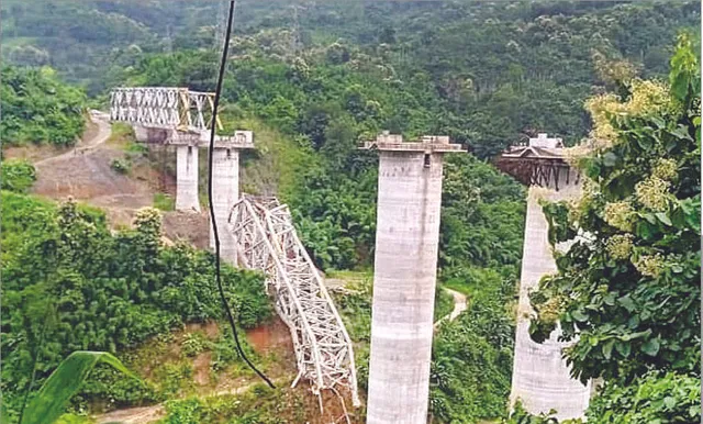 ମିଜୋରାମରେ ନିର୍ମାଣାଧୀନ ରେଳ ପୋଲ ଭୁଶୁଡ଼ିଲା ୨୨ ମୃତ