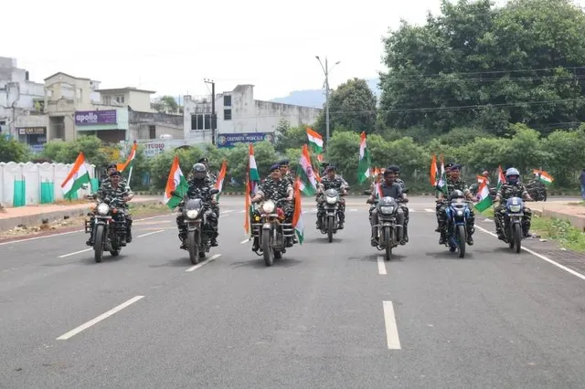 ହର ଘର ତ୍ରିରଙ୍ଗା କାର୍ଯ୍ୟକ୍ରମରେ ଯବାନଙ୍କ ବାଇକ ରାଲି
