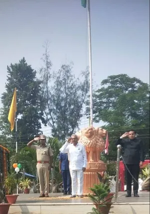 ମୟୂରଭଞ୍ଜରେ ଜିଲ୍ଲାସ୍ତରୀୟ ସ୍ୱାଧୀନତା ଦିବସରେ ମନ୍ତ୍ରୀ ଅଶ୍ୱିନୀ କୁମାର ପାତ୍ର