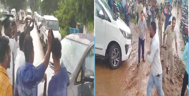 ୨ ବିଜେଡି ବିଧାୟକଙ୍କ ଗାଡ଼ିକୁ ଅଣ୍ଡାମାଡ଼, କଳାପତାକା ପ୍ରଦର୍ଶନ: ପୁଲିସ୍ ସହ ଧସ୍ତାଧସ୍ତି