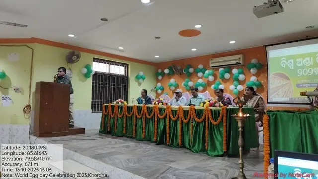 ଖୋର୍ଦ୍ଧାରେ ଜିଲ୍ଲାସ୍ତରୀୟ ବିଶ୍ବ ଅଣ୍ଡା ଦିବସ ପାଳିତ