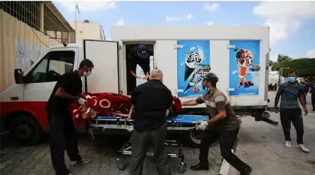 ଇସ୍ରାଏଲ୍‌-ହମାସ୍‌ ଯୁଦ୍ଧ: ମୃତ୍ୟୁସଂଖ୍ୟା ବଢୁଥିବାରୁ ଆଇସ୍‌କ୍ରିମ୍‌ ଟ୍ରକ୍‌ରେ ଶବ ରଖୁଛି ଗାଜା