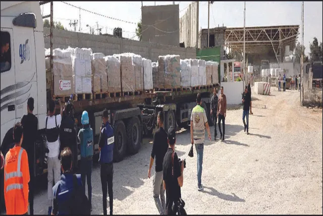 ଗାଜାରେ ପହଞ୍ଚିଲା ରିଲିଫ୍‌ ଟ୍ରକ୍‌: ଇଜିପ୍ଟର ରାଫା ସୀମା ଦେଇ ୨୦ ଟ୍ରକ୍‌ ରିଲିଫ୍‌ ଗଲା