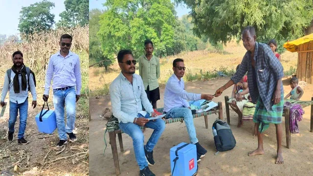 ଦୁର୍ଗମ ଅଞ୍ଚଳରେ ବିକାଶ: ସେବା ଯୋଗାଇବାକୁ ୩କିମି ଚାଲିଲେ ସ୍ବାସ୍ଥ୍ୟ କର୍ମଚାରୀ