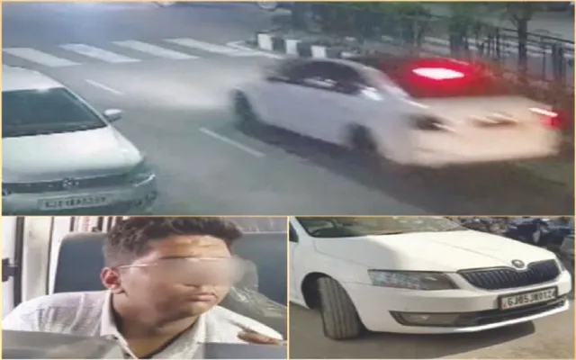 ପୁଲିସ କର୍ମଚାରୀଙ୍କୁ କାର୍ ବନେଟରେ ୩୦୦ ମିଟର ଘୋଷାରିନେଲା ଦ୍ୱାଦଶ ଶ୍ରେଣୀ ଛାତ୍ର