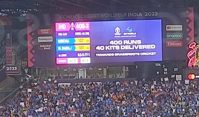 ବିଶ୍ବକପ୍ ପଡ଼ିଆରେ ‘ସମ୍ବାଦ’ :  ଚିନ୍ନାସ୍ବାମୀ ଷ୍ଟାଡିୟମ୍‌ରେ କିଂବଦନ୍ତିଙ୍କ ମେଳା