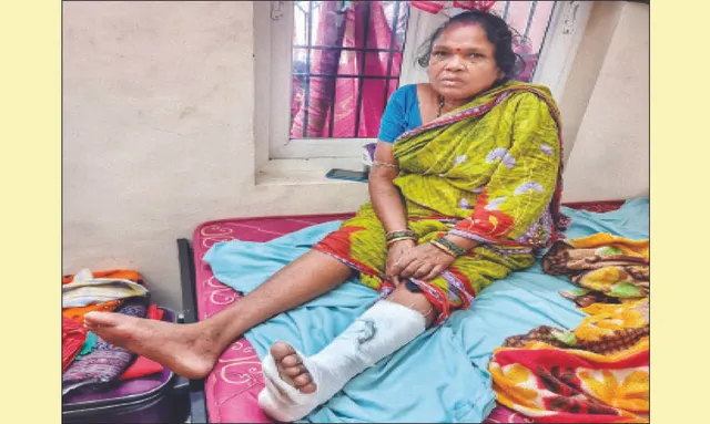 ଶ୍ରୀମନ୍ଦିରରେ ଠେଲାପେଲା, ୧୫ ଆହତ: ହବିଷ୍ୟାଳିଙ୍କ ଗୋଡ଼ ଭାଙ୍ଗିଲା