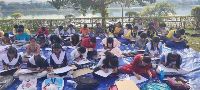 ସାଗର କୂଳେ, ମୁକ୍ତ ଆକାଶ ତଳେ ଚିତ୍ରାଙ୍କନ