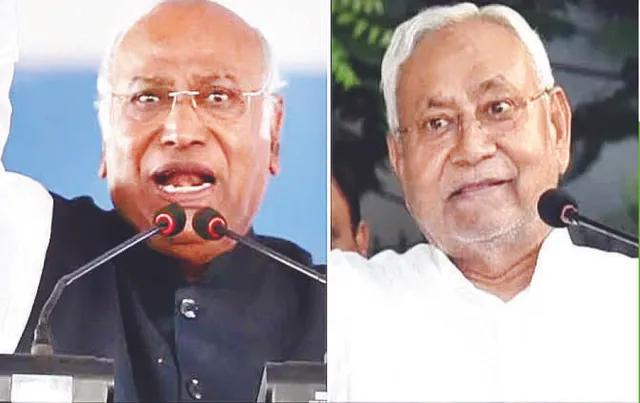 ଇଣ୍ଡିଆ ମେଣ୍ଟ ନିଷ୍କ୍ରିୟ ହେଉଥିବାରୁ ଉଦ୍‌ବେଗ: ନୀତୀଶଙ୍କ ସହ ଆଲୋଚନା କଲେ ଖଡ଼ଗେ