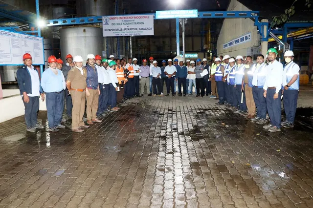 ଜେକେ ପେପର ମିଲରେ ଜରୁରୀକାଳୀନ ପରିସ୍ଥିତି ପାଇଁ ମକଡ୍ରିଲ