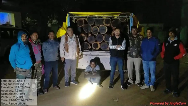 କେନ୍ଦୁଗଣ୍ଡି ବୋଝେଇ ଗାଡ଼ି ଜବତ, ଜଣେ ଗିରଫ