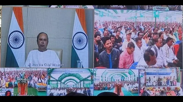 ବୈତରଣୀର ଆଖୁଆପଦା ଆନିକଟରେ ବ୍ୟାରେଜ ନିର୍ମାଣ ପାଇଁ ଭିତ୍ତିପ୍ରସ୍ଥର ସ୍ଥାପନ କ‌ଲେ ମୁଖ୍ୟମନ୍ତ୍ରୀ