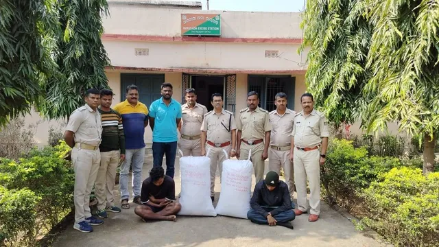 ୬୦ କିଲୋ ଗଂଜେଇ ଜବତ,୨ ଗିରଫ