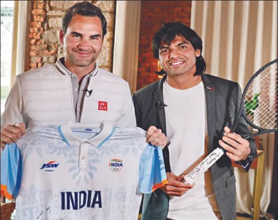 ଫେଡେରର୍‌ଙ୍କୁ ଭେଟିଲେ ନୀରଜ