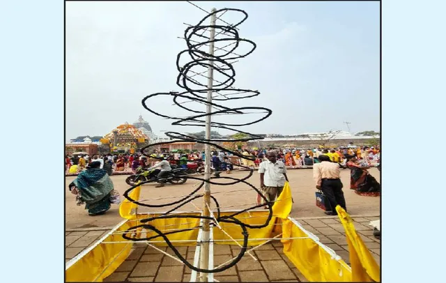 ଶ୍ରୀମନ୍ଦିର ପରିକ୍ରମା ପ୍ରକଳ୍ପ: ଲାଗିଲା ୧୦୮ ଫୁଟର ଧୂପକାଠି, ମାସେ ଯାଏଁ ଜଳିବ