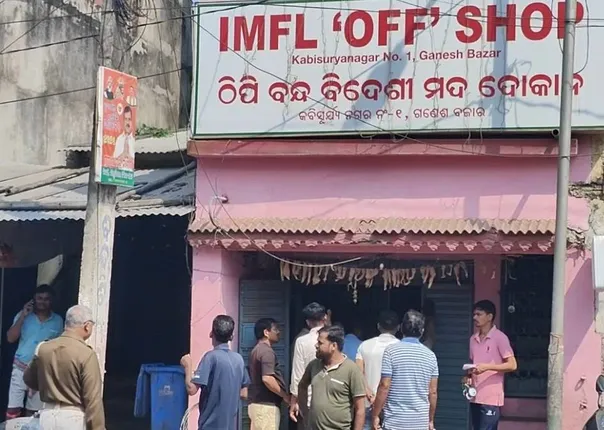 ମଦ ଦୋକାନରୁ ୫.୮୨ ଲକ୍ଷ ଚୋରି