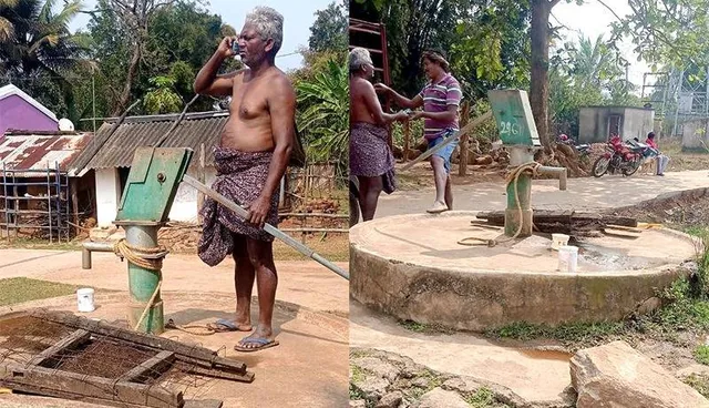 ଦୂଷିତ ପାନୀୟ ଜଳରେ ମେଣ୍ଟୁଛି ଶୋଷ; କୂଅ ଭିତରେ ପଶୁଛି ଆବର୍ଜନା ମିଶ୍ରିତ ପାଣି