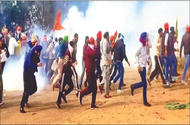 ପଞ୍ଜାବ-ହରିୟାଣା  ସୀମା ରଣକ୍ଷେତ୍ର: ପୁଲିସ କାର୍ଯ୍ୟାନୁଷ୍ଠାନରେ ଯୁବ ଚାଷୀ ମୃତ, ୨୫ ଆହତ