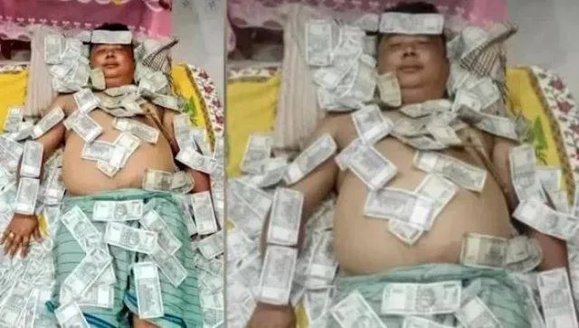 ୫୦୦ ଟଙ୍କା ନୋଟ୍ ଗଦା ଉପରେ ଶୋଇଥିବା ରାଜନେତାଙ୍କ ଫଟୋ ଭାଇରାଲ: ବିଜେପିକୁ ଘେରିଲେ  ବିରୋଧୀ