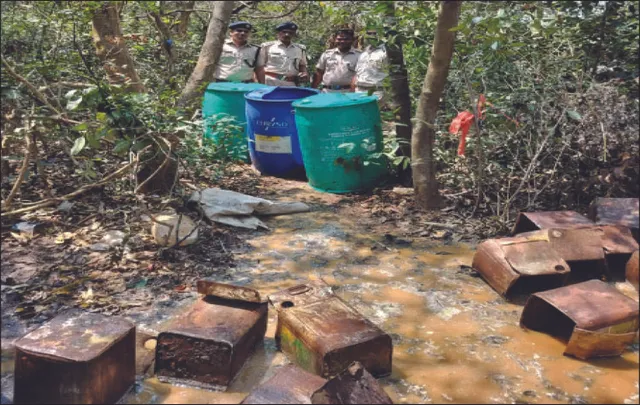 ୩ ଶହ ଲିଟର ମଦ ଜବତ