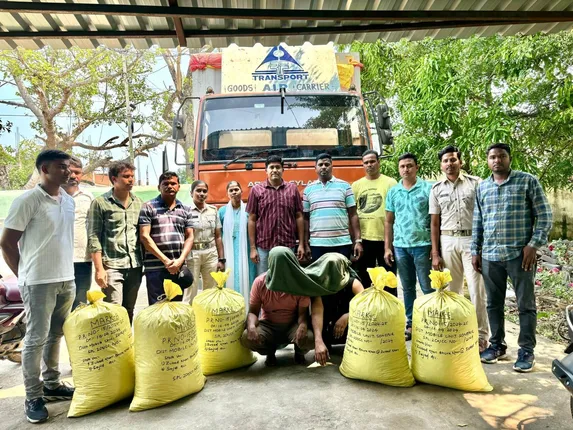 କଣ୍ଟେନରରୁ ୯୦ କିଲୋ ଗଞ୍ଜେଇ ଜବତ, ୨ ଗିରଫ