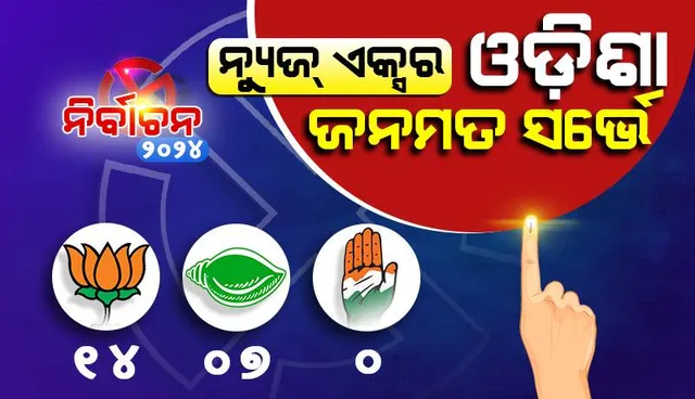ପ୍ରକାଶ ପାଇଲା ଜନମତ ସର୍ଭେ: ଓଡ଼ିଶାରେ ବିଜେପିକୁ ୧୪, ବିଜେଡିକୁ ୭ ଆସନ